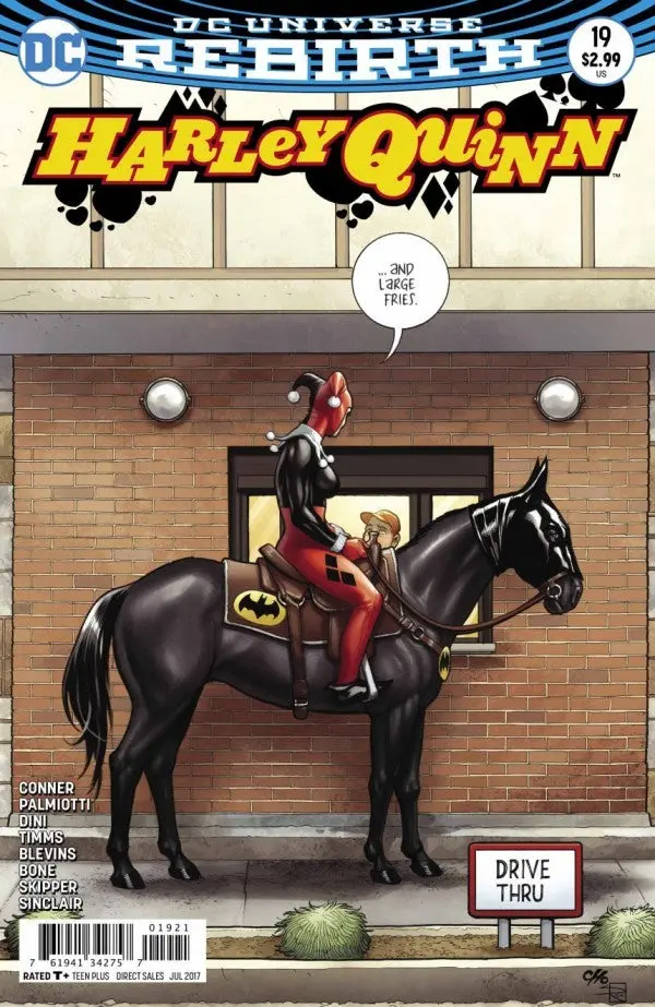 Harley Quinn Frank Cho Drive Thru Horse Variant (Rebirth) #19 Nm 1