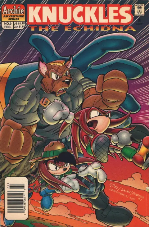 Knuckles The Echidna (Vol 1) #9 Vf 1