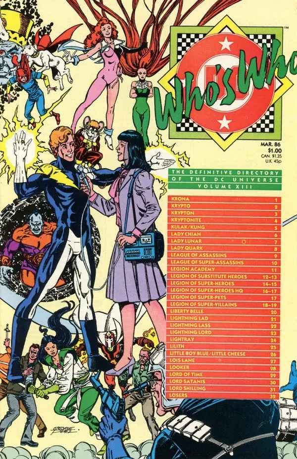 Who's Who: The Definitive Directory Of The Dc Universe 1985 #13 Nm 1