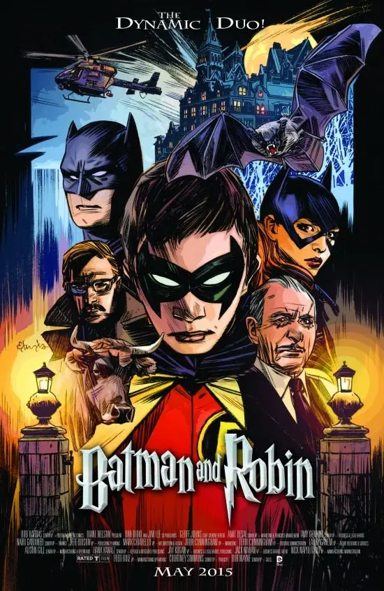 Batman And Robin #40 Harry Potter And The Sorcerers Stone Homage Movie Poster Variant Edition Nm 1