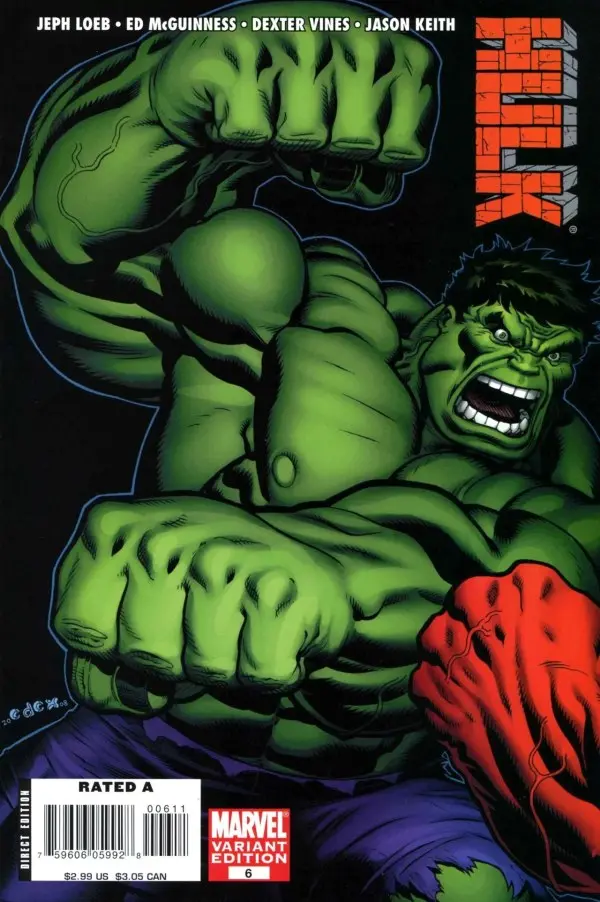 Hulk (Vol 2) #6 Ed Mcguinness Connecting Variant Vf 1