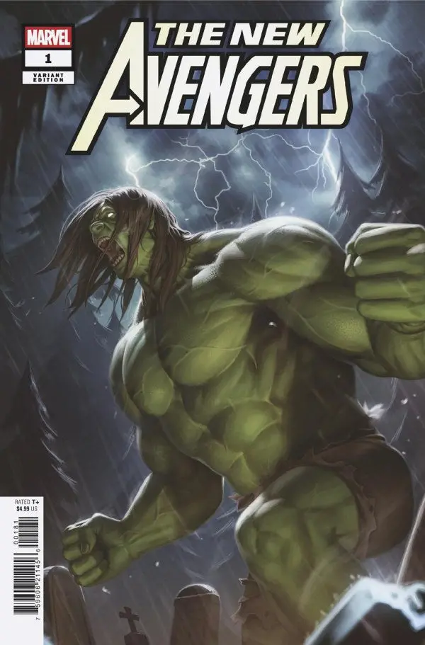 The New Avengers (Vol 1) #1 Woo-Chul Lee Hulk Variant Nm 1