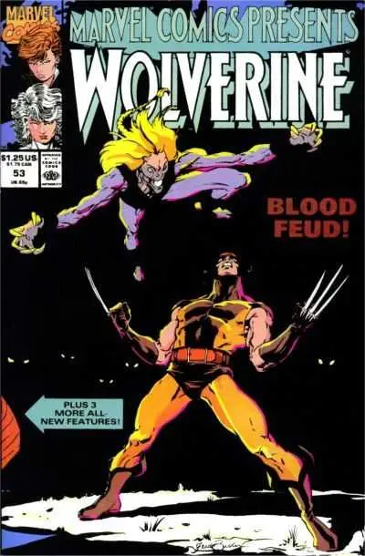 Marvel Comics Presents Wolverine (Vol 1) #53 Vf 1