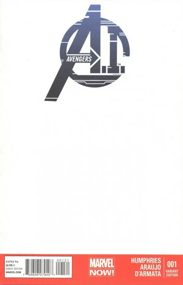 Avengers A.I. (Vol 1) #1 Blank Variant Vf 1