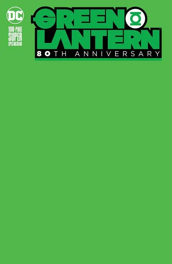 Green Lantern 80Th Anniversary 100-Page Super Spectacular #1 Blank Variant Edition Nm 1