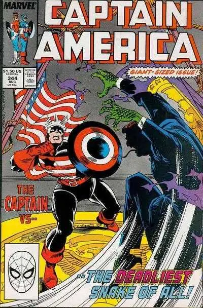 Captain America (Vol 1) #344 Vf 1