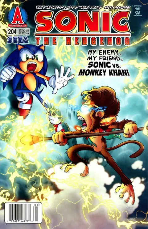 Sonic The Hedgehog (Vol 3) #204 Vf 1