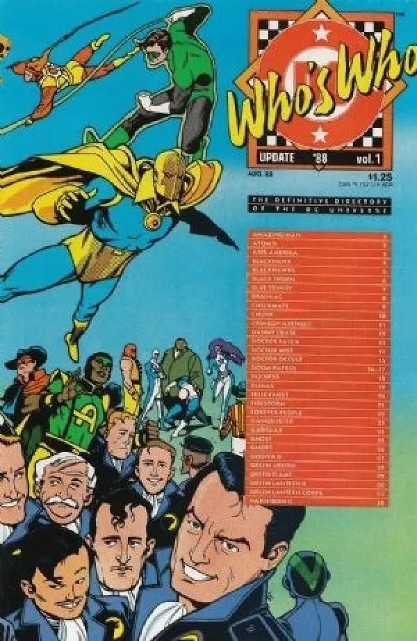 Who's Who: The Definitive Directory Of The Dc Universe Update '88 #1 Vf 1