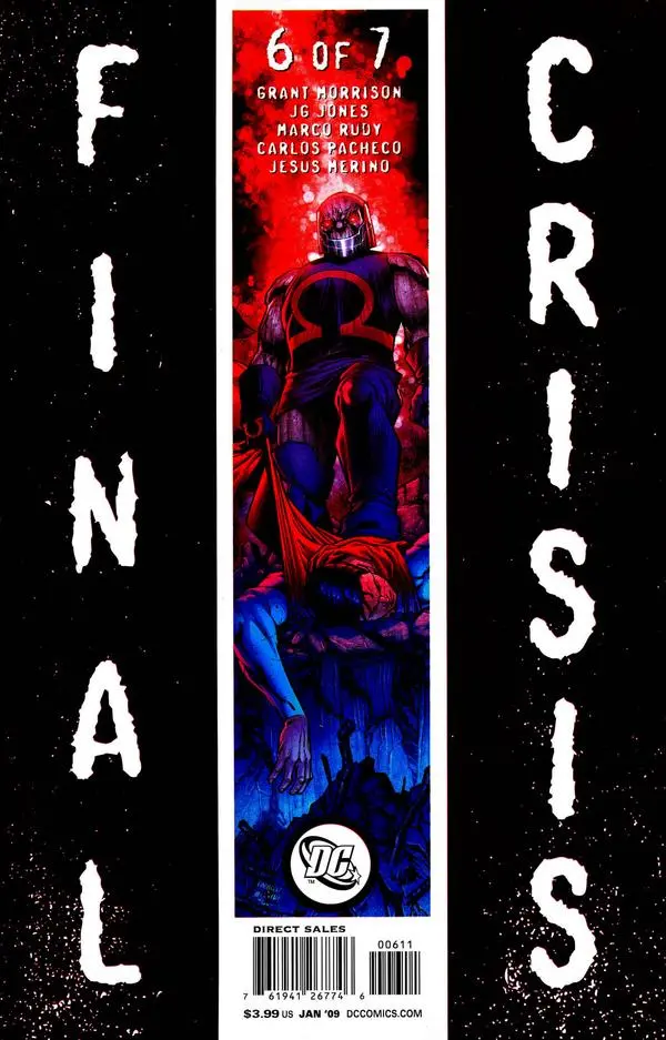 Final Crisis (Vol 1) #6 (Of 7) Carlos Pacheco Sliver Variant Vf 1