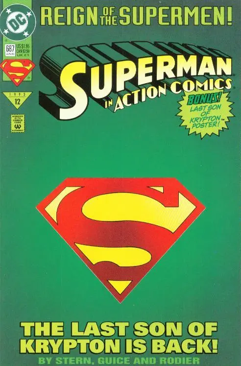 Action Comics (Vol 1) #687 Die Cut Variant Fn/Vf 1