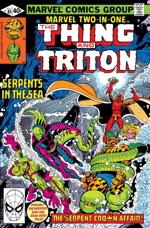 Marvel Two-In-One Featuring Thing And Trition (Vol 1) #65 Nm 1