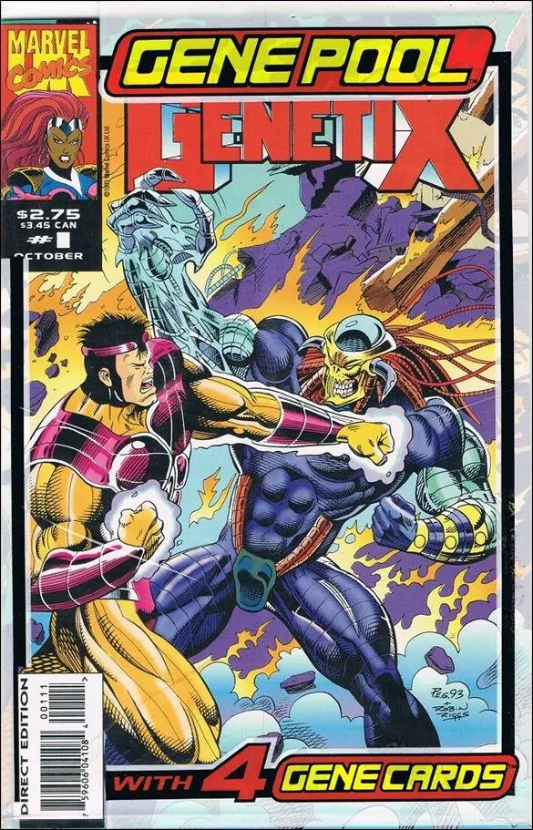 Genetix #1 Polybagged With Trading Cards Nm 1