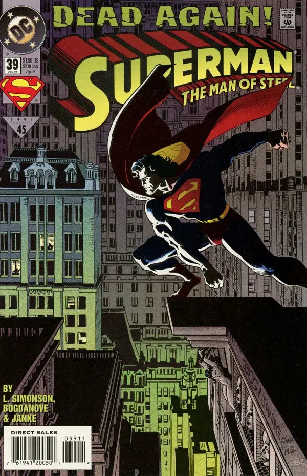 Superman: The Man Of Steel #39 Vf 1