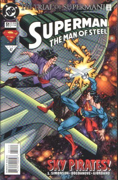 Superman: The Man Of Steel #51 Vf 1