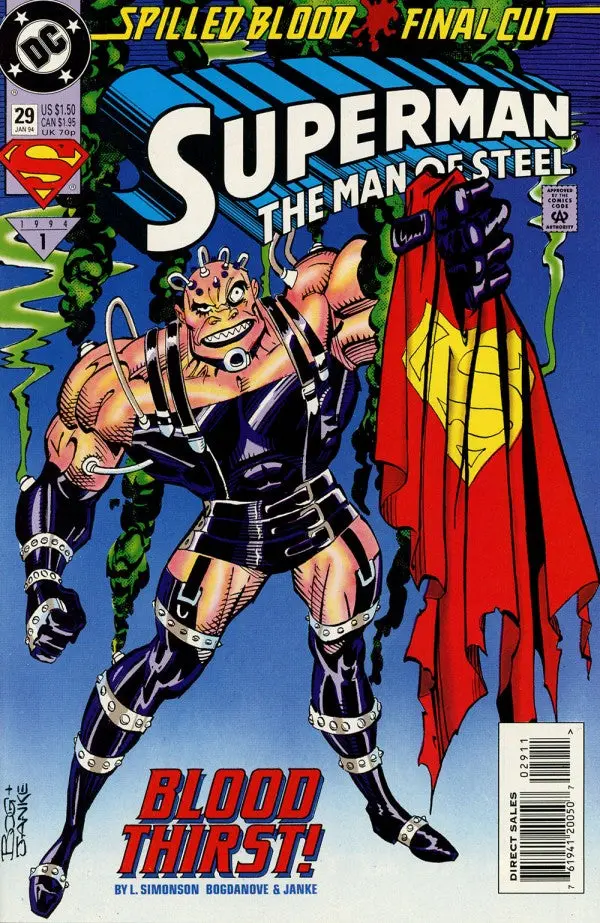Superman: The Man Of Steel #29 Vf 1