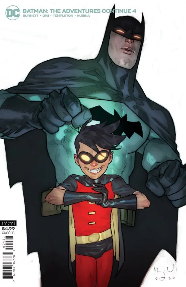 Batman: The Adventures Continue #4 Card Stock Variant Cover Nm 1
