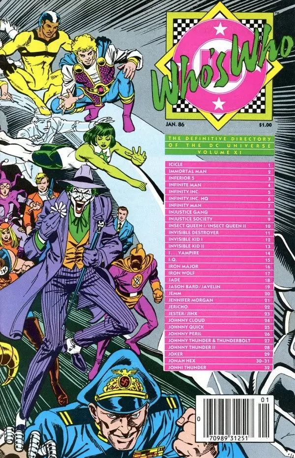 Who's Who: The Definitive Directory Of The Dc Universe 1985 #11 Nm 1