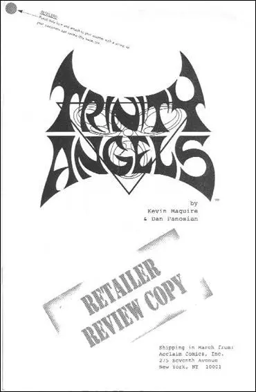 Trinity Angels Retailer Review Copy Nm 1