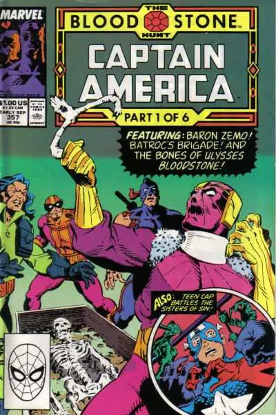 Captain America (Vol 1) #357 Vf 1