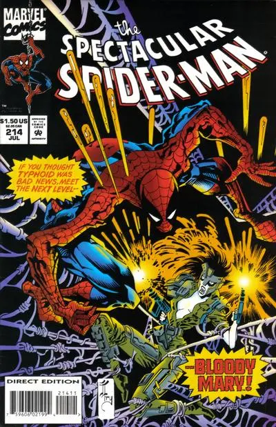 Peter Parker, The Spectacular Spider-Man (Vol 1) #214 Vf 1
