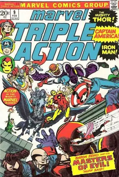 Marvel Triple Action Featuring Thor, Captain America, And Iron Man (Vol 1) #9 Fn 1