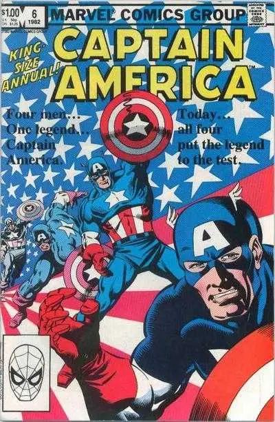 Captain America Annual (Vol 1) #6 Vf 1