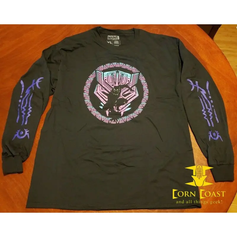 Loot Crate Black Panther Long Sleeve T-Shirt Size M 1