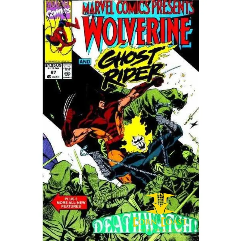 Marvel Comics Presents... Wolverine And Ghost Rider #67 Vf 1