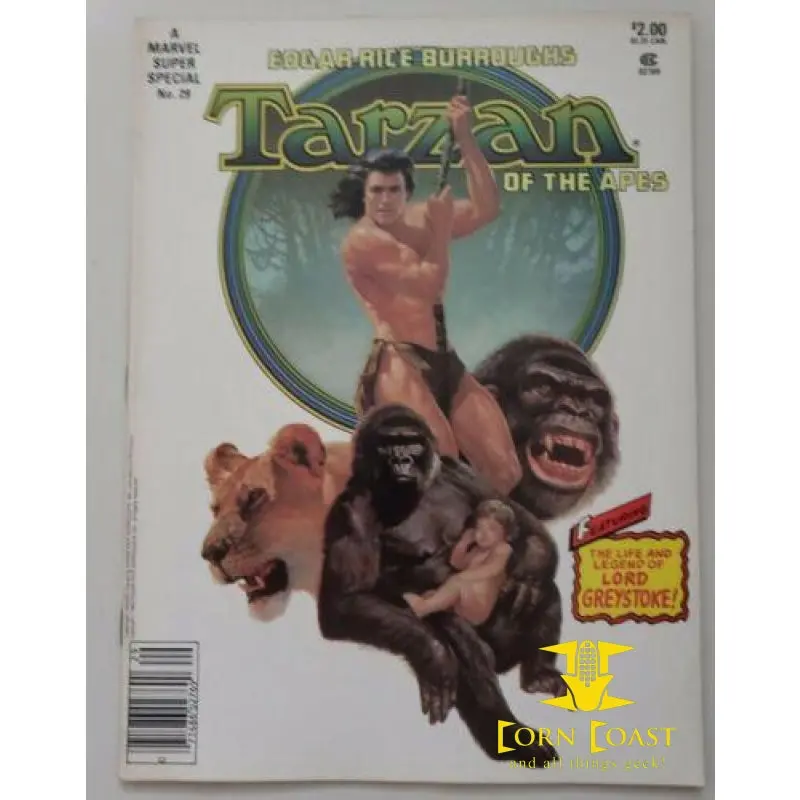 Marvel Super Special #29 Tarzan Of The Apes Magazine Vg 1