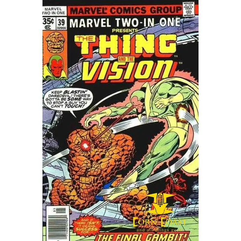 Marvel Two-In-One... Presents The Thing And The Vision #39 Vf 1
