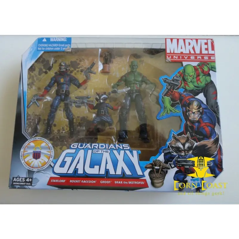 Marvel Universe *Guardians Of The Galaxy* Giftpack -Starlord,Raccoon,Groot,Drax 1