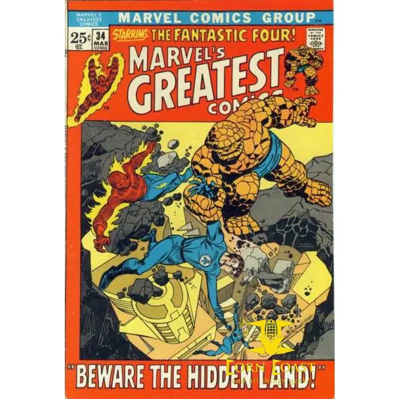 Marvel's Greatest Comics Starring The Fantastic Four #34 Vg 1