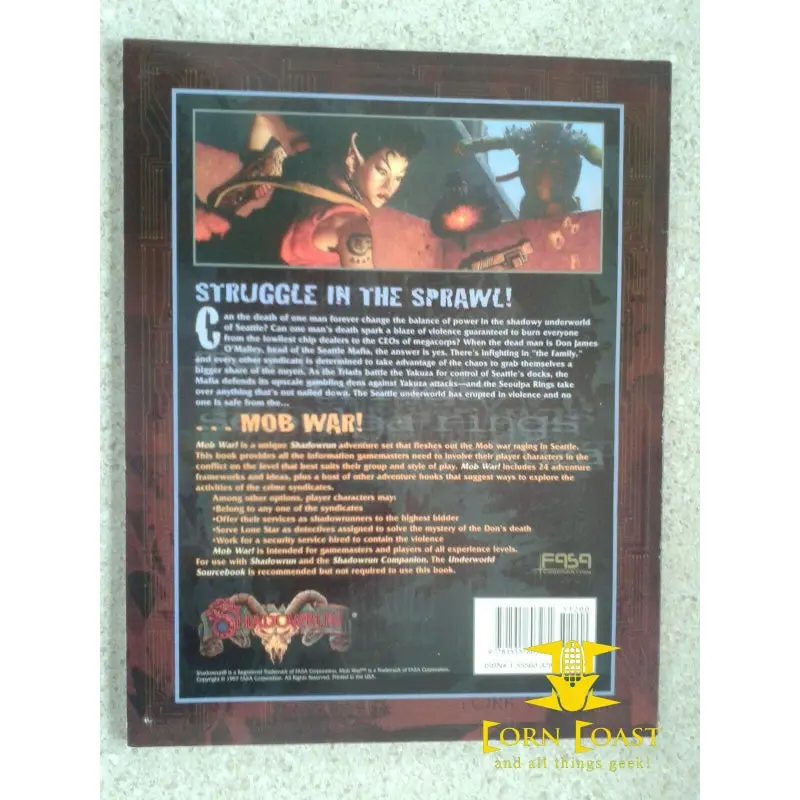 Mob War! (Shadowrun Rpg) Paperback (Fas7326) 2
