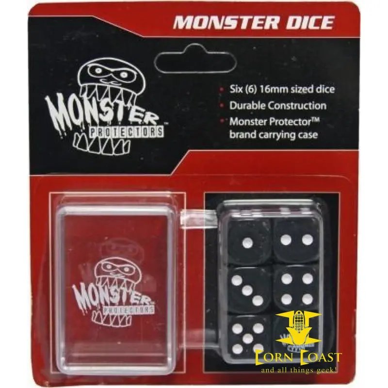 Monster Dice Black 6 Dice 1