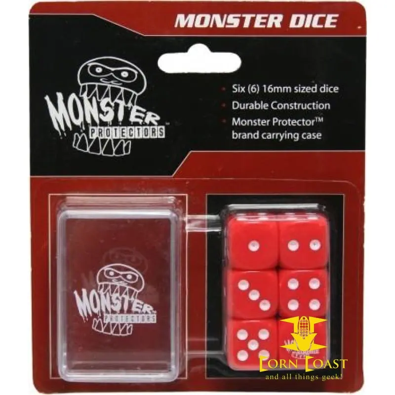 Monster Dice Red 6 Dice 1