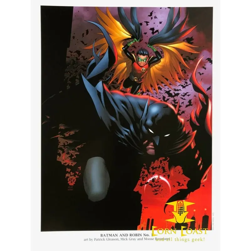 Patrick Gleason Rare Batman & Robin 1 Dc New 52 Portfolio Plate 2011 Framed 1