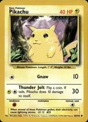 Pikachu Jumbo Pokemon Card 58/102 1