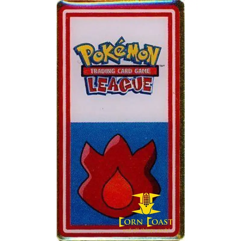 Pokemon League Pins Volcano Badge 1
