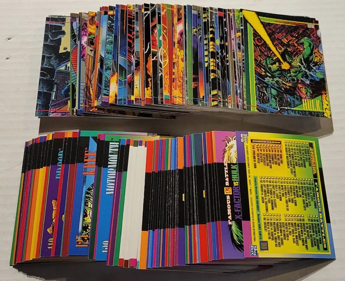 1993 Marvel Skybox Complete Card Set 1