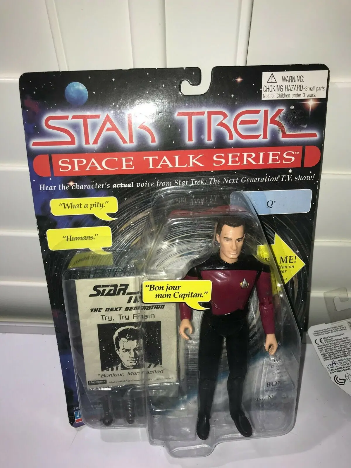 Star Trek Space Talk Series Q 7" Figure Playmates 1995 1
