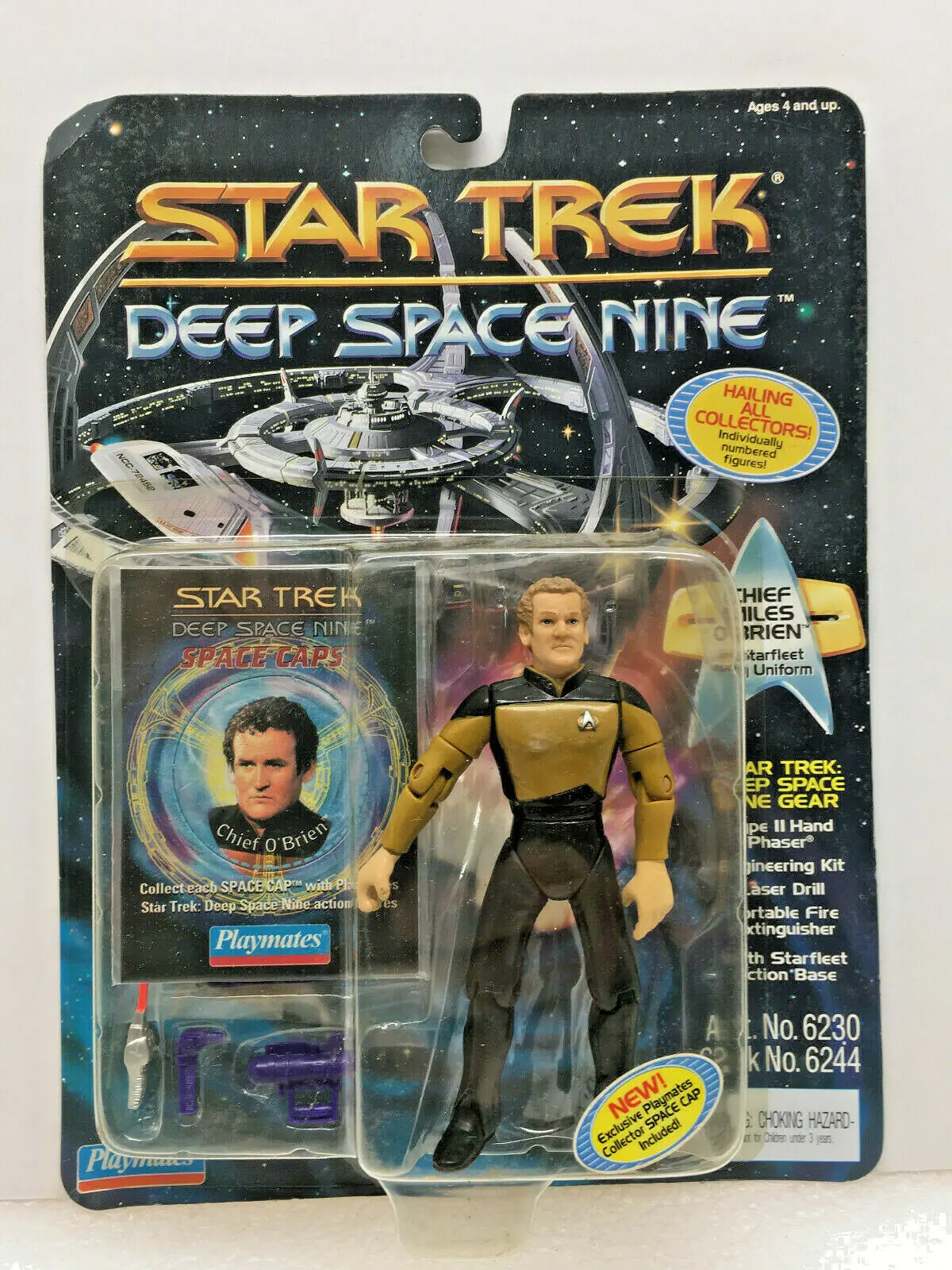 Star Trek Deep Space Nine Action Figure Chief Miles Obrien Playmates 1993 1