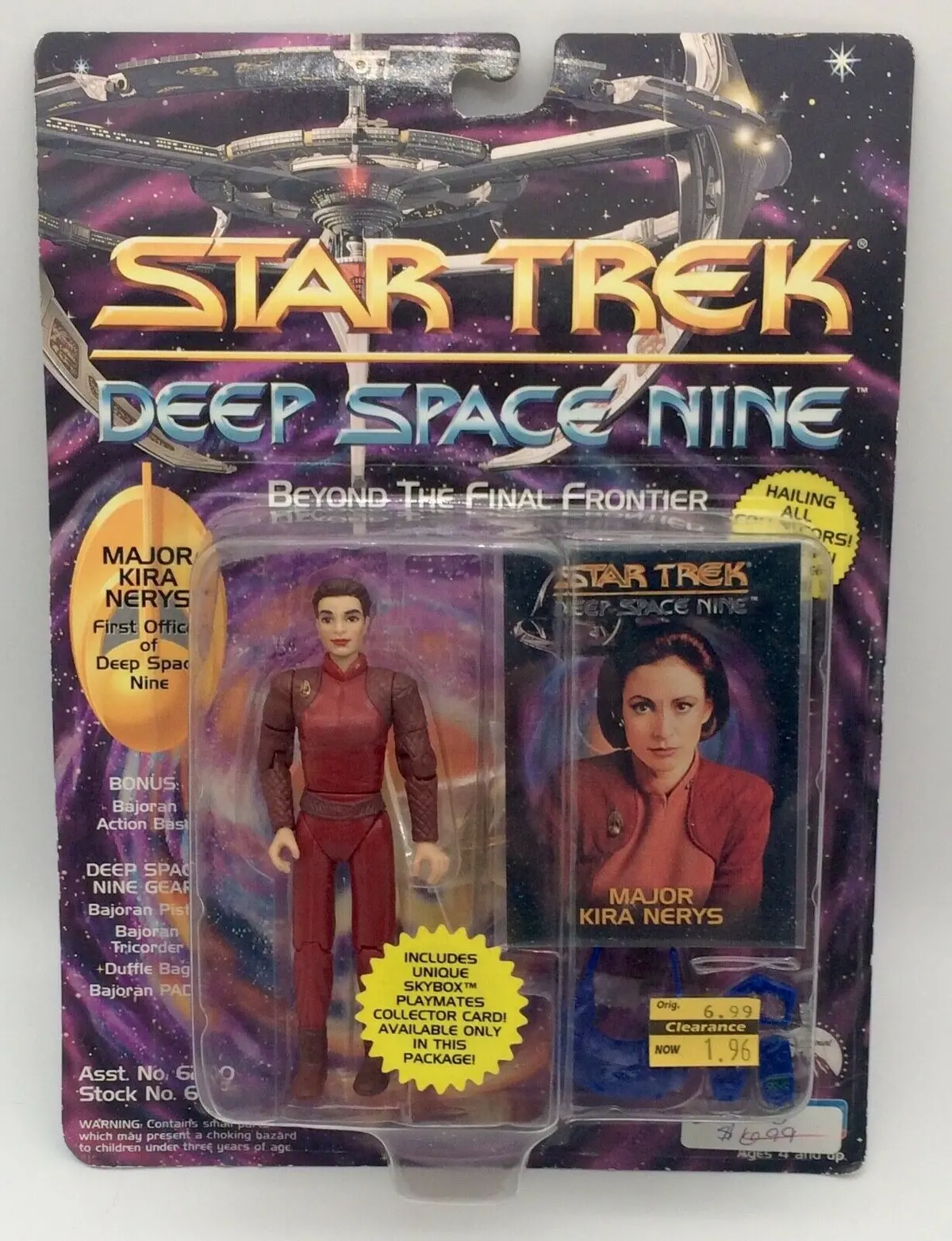 Star Trek Deep Space Nine Action Figure Major Kira Nerys Playmates 1993 1