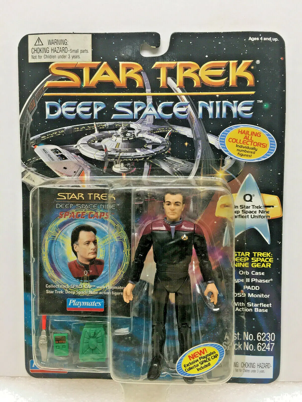 Star Trek Deep Space Nine Action Figure Q Playmates 1993 1