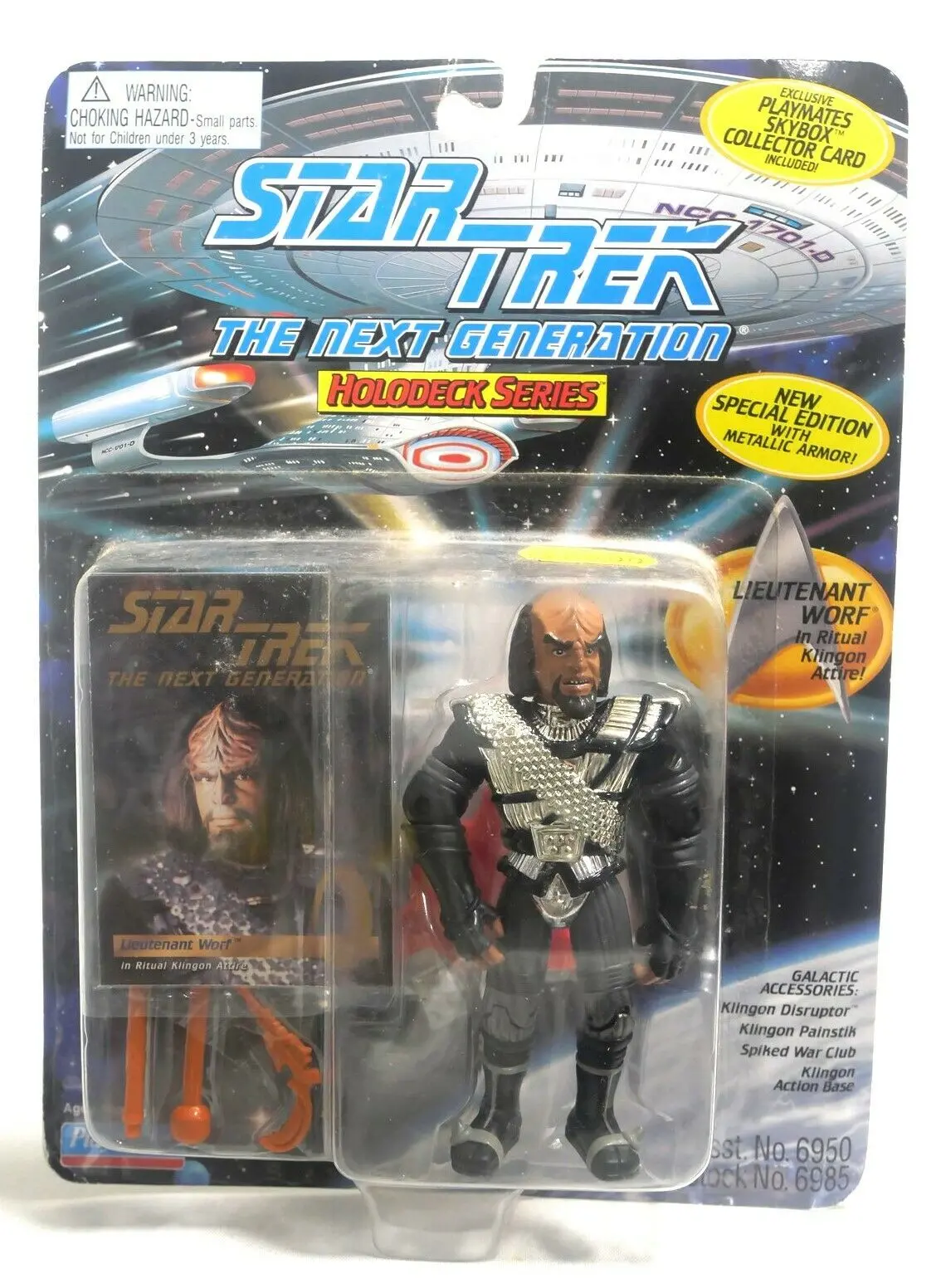 Star Trek Next Generation Worf Holodeck Series Playmates 1995 1