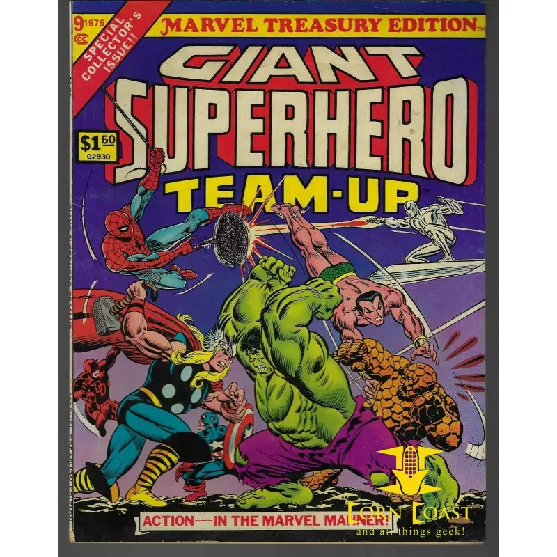 Marvel Treasury Edition Giant Superhero Team-Up (1976) #9 Fn 1