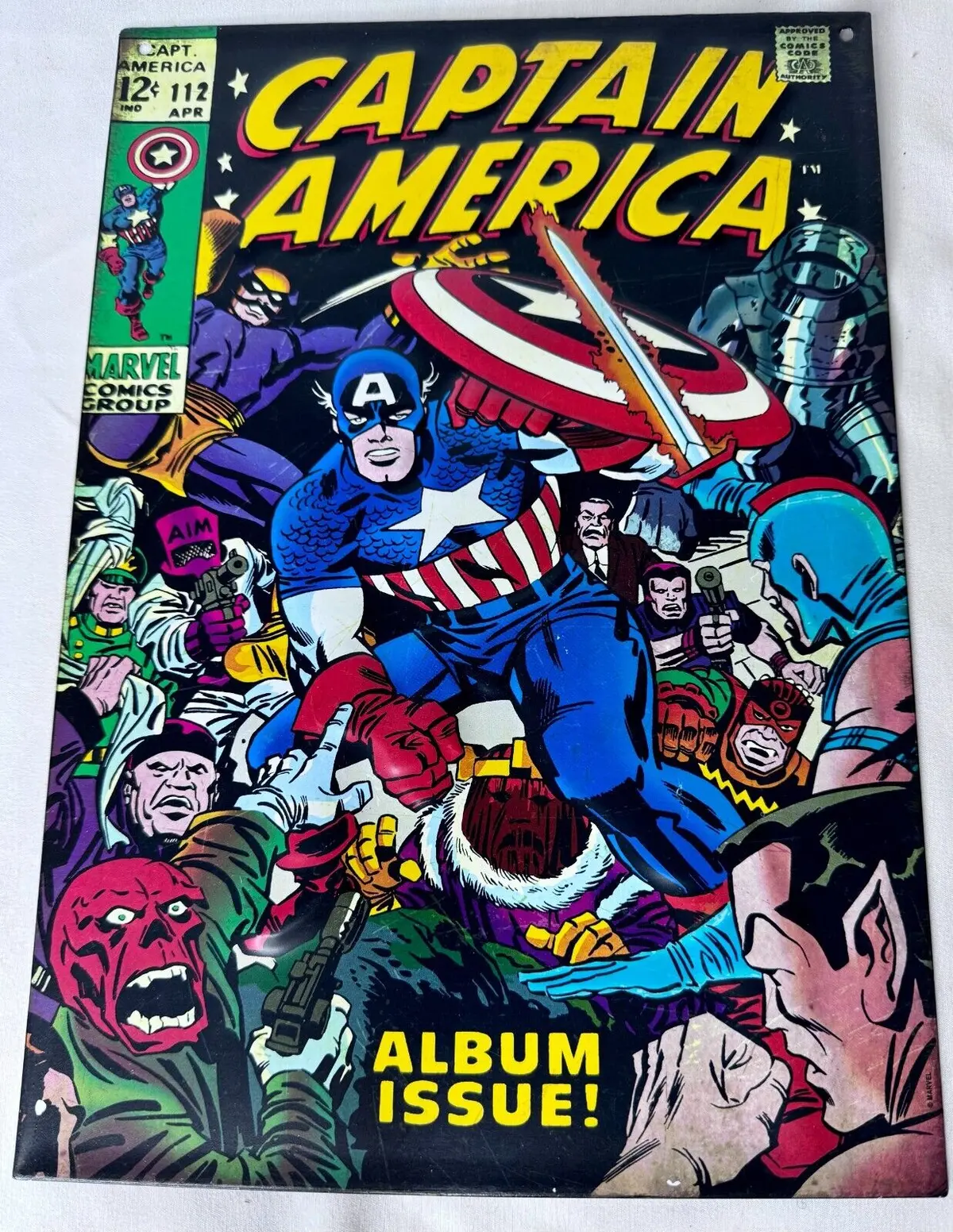 Captain America #112 Metal Sign 1