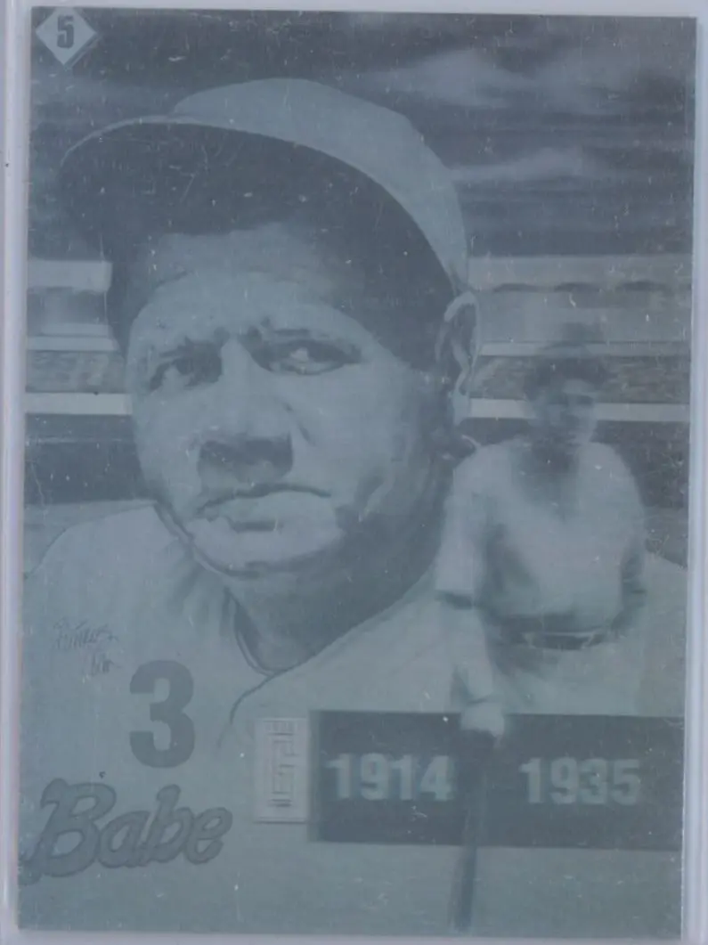 1992 Gold Entertainment The Babe Ruth Series Holograms Babe Ruth #5 1