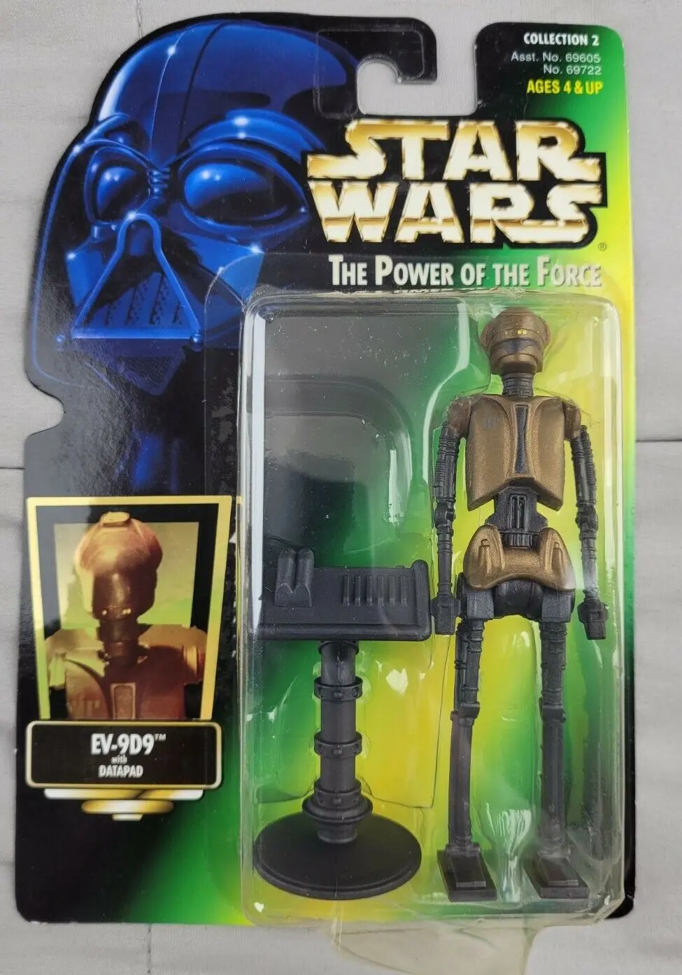 Star Wars Power Of The Force 1997 Ev-9D9 W/ Datapad Potf Kenner 3.75 Inch Figure 1