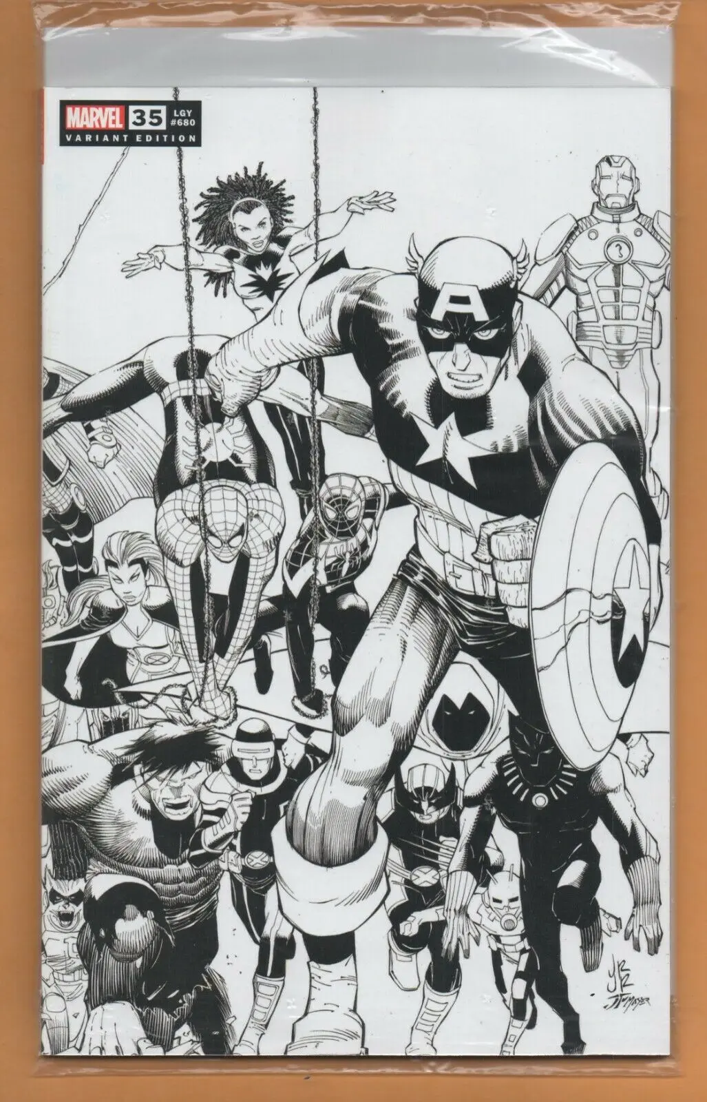 Fantastic Four (Vol 7) #35 John Romita Jr. Sketch Variant Retail Incentive 1 Per Store B&W Nm 1