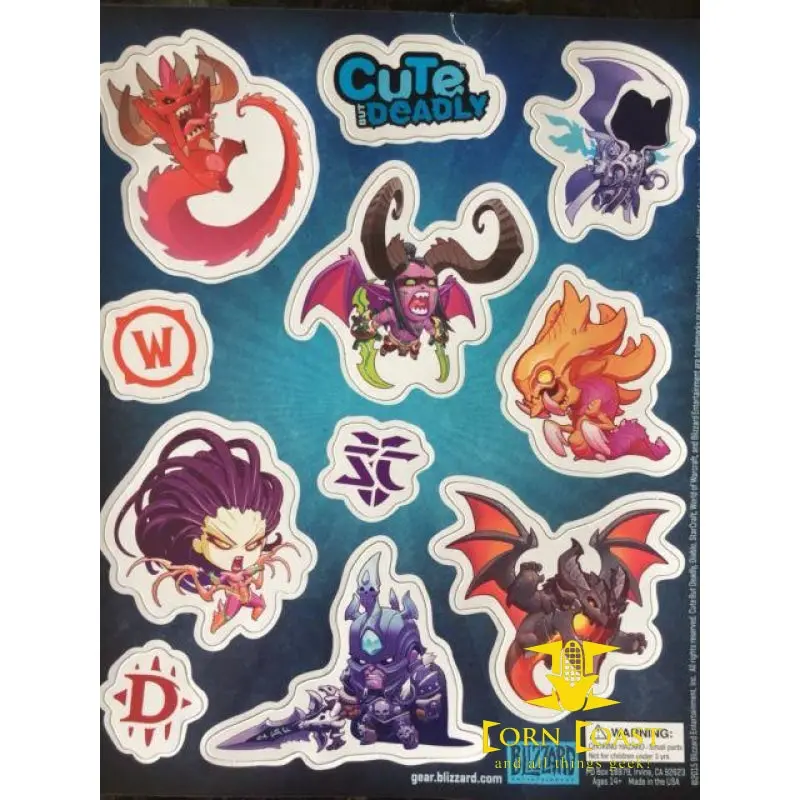 Loot Crate - Blizzard Entertainment Exclusive Cute But Deadly Magnet Set 1